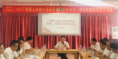 公司黨委召開基層黨組織標準化、規(guī)范化建設(shè)經(jīng)驗交流會