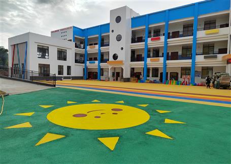 【“兩個年”雙提升】桂海分公司承建的百林鄉(xiāng)中心幼兒園順利開園！